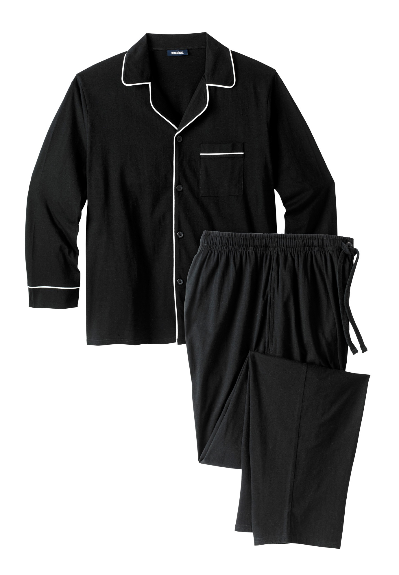 KingSize Men's Big \u0026 Tall Long Sleeve Pajama Set